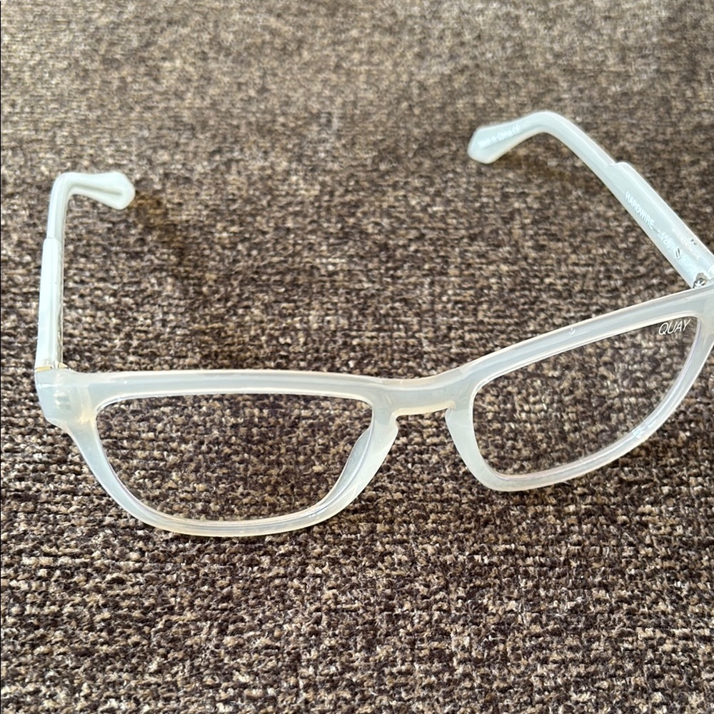 Quay Australia White Retro-Inspired Sunglasses